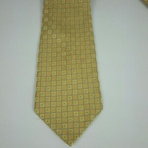 Siena Collezione Gold Geometric Silk Tie